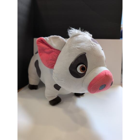 Authentic Disney Store Moana PUA Large 17” Plush Stuffed Pig Toy Embroidered Eye - Picture 1 of 12